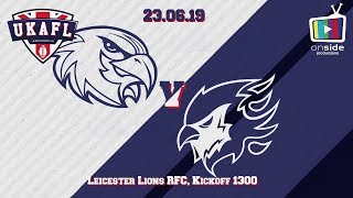 Leicester Falcons vs Tamworth Phoenix - BAFA Premier North 2019