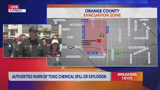 Authorities warn of toxic chemical spill or explosion from Garden Grove tank