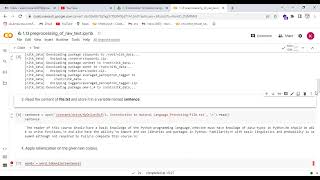 Preprocessing of Raw Text in NLP