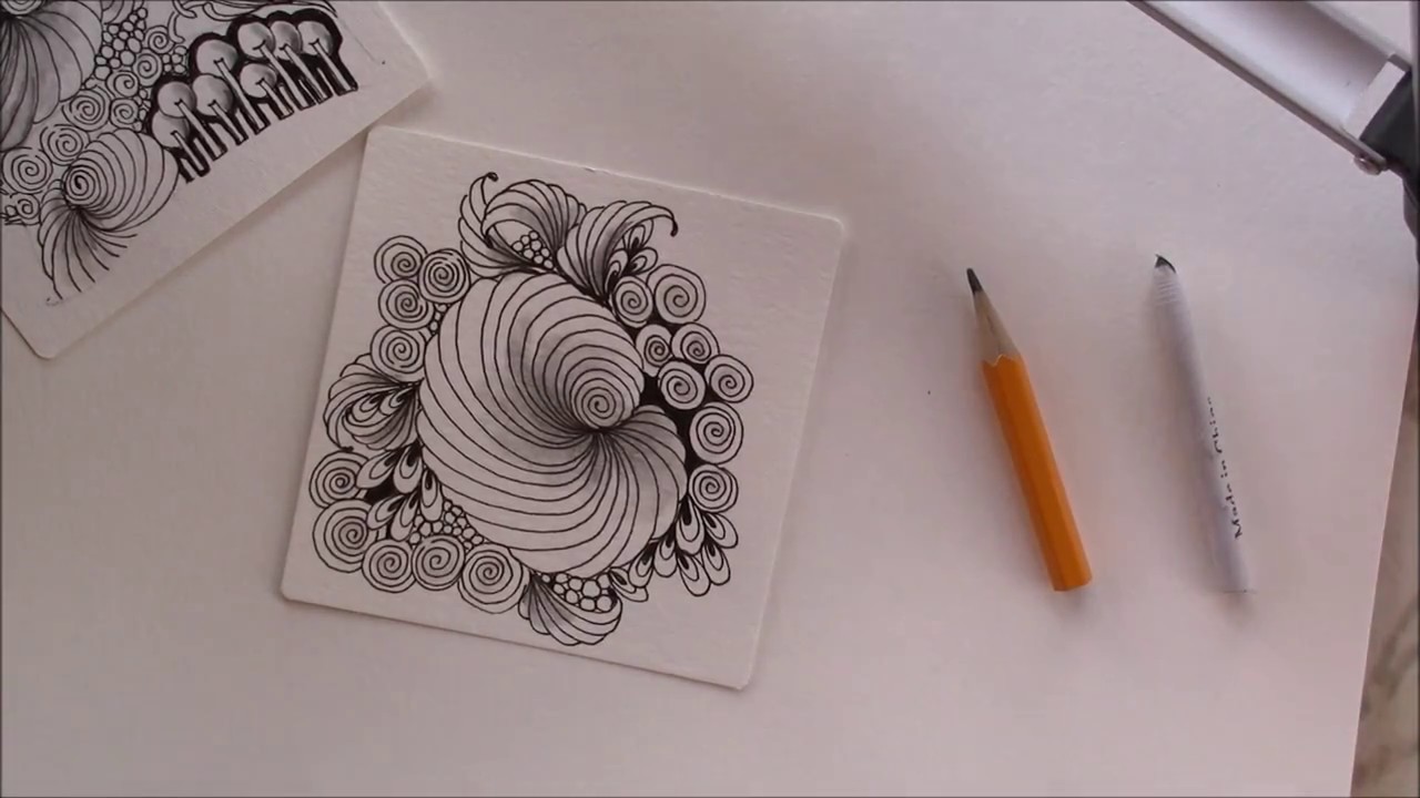 M Anning Tangle Lesson Pattern 205 Youtube