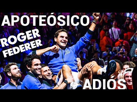 LA DESPEDIDA DE ROGER FEDERER, Es Uno De Los MOMENTOS MÁS EMOTIVOS EN ...