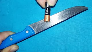 Easy Way To Sharpen A Knife Like A Razor Sharp ! Amazing Idea