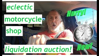 THIS ECLECTIC MOTORCYCLE SHOP LIQUIDATION AUCTION IS NOW