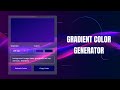 How to Build A Gradient Color Generator Using HTML CSS & JavaScript