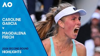 Caroline Garcia v Magdalena Frech Highlights | Australian Open 2024 Second Round