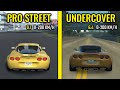 NFS Pro Street vs NFS Undercover - Speed Comparison