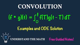 Convolution Integral and Convolution Theorem (Laplace Transforms) | ODE Example