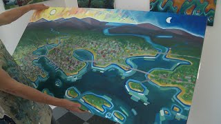 Maine woman creates maps that are works of art