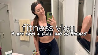 FITNESS VLOG -- Getting My Body BACK After Baby 🤰🏻4am Gym Workout + High Protein Vegetarian Meals