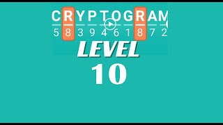 Cryptogram Level 10 Answers ✅ | Go Answer