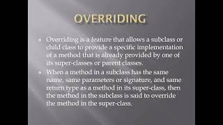 Session 29 - Polymorphism in Java part 1 - Explanation and overloading example