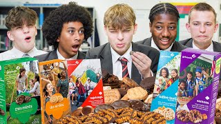 British Highschoolers try Girl Scout Cookies for the first time!