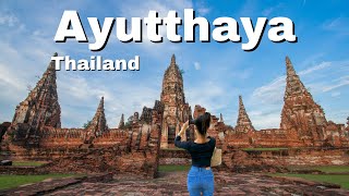 [4K] Walking Tour in Wat Mahathat in Ayutthaya