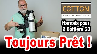 Présentation COTTON CARRIER Harnais pour 2 appareils photo G3 - EN FRANÇAIS