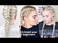 How To Dutch Braid Your Own Hair as A Complete Beginner - 5 Tutorials in 1 - ALL STEPS EXPLAINED!!!