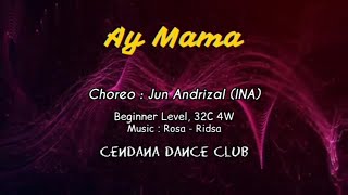 Ay Mama Line Dance// Demo//Choreo//Jun Andrizal (INA)- July 2024