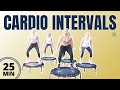 Trampoline Cardio HIIT Interval Workout | At Home Rebounder Low Impact | 25 MIN