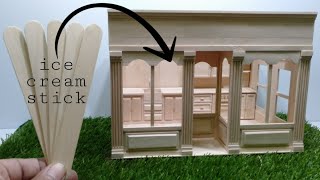 Miniature DIY With Ice Cream Sticks | Dollhouse Room Box