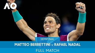 Matteo Berrettini v Rafael Nadal Full Match (SF) | Australian Open 2022