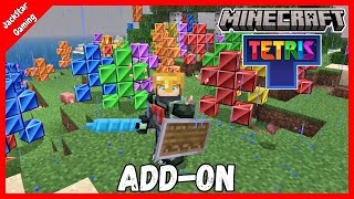 Defeat Ender Dragon with tetris - Minecraft x Tetris add-on