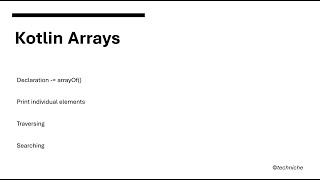 Kotlin Tutorial for Beginners: Step-by-Step Guide (Episode 8) - Arrays Explained