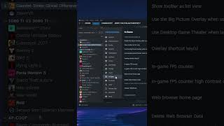 NEW FPS COUNTER SETTING LOCATION | Steam UI Update