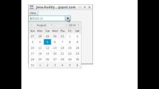 JavaFX 8 example: Preset/load DataPicker at now