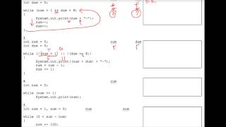 Java While Loop Worksheet #2