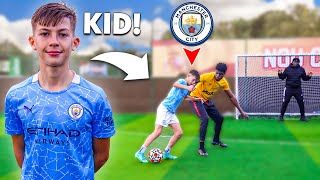 12 Year Old Kid KEVIN DE BRUYNE vs 22 Year Old Footballer.. (Man City FOOTBALL COMPETITION)