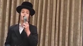 Yeled Hapeleh Dudi Linker Singing After His Bar Mitzvah