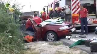 Quatro feridos após colisão de viaturas na EN 206 em Ronfe
