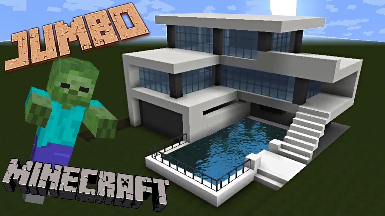 Minecraft Building A Modern House Youtube