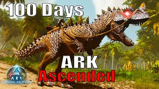 I Played 100 Days In Ark Survival Ascended 😱🔥|| HINDI [The Island]