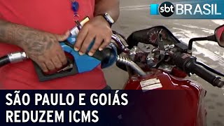 São Paulo e Goiás reduzem ICMS dos combustíveis | SBT Brasil (27/06/22)