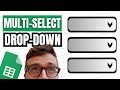 MULTI-SELECTION DROP-DOWN LIST (Google Sheets Tutorial)