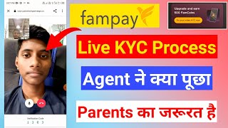 fampay video kyc live process || fampay video kyc kaise kare || fampay video kyc