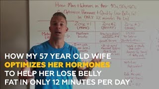 How My 57 Year Old Wife Optimizes Her Hormones to Help Her Lose Belly Fat In ONLY 12 Minutes Per Day