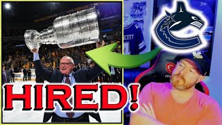 NHL: Vancouver Canucks Hire Jim Rutherford! Big Trades and Moves Incoming...
