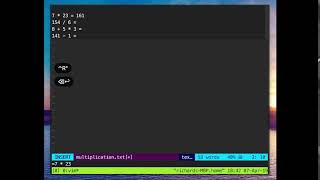 Maths with vim