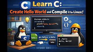 Learn C: Create Hello World and Compile it for Linux Users!