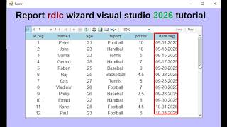 How to Create RDLC Report Using Wizard in Visual Studio 2026 (Step by Step)