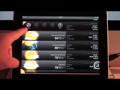 Revisión de la aplicación AccuWeather para iPad