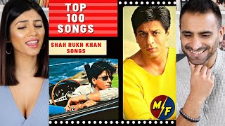 Top 100 SHAH RUKH KHAN Songs REACTION!!