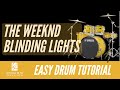 The Weeknd - Blinding Lights Easy Drum Tutorial