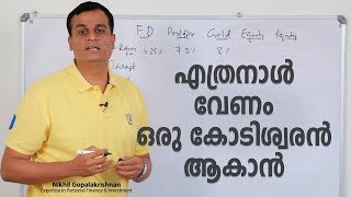 How long do you need to become a crorepati ? - Investment Video in Malayalam