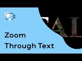 How to make ZOOM THROUGH TEXT effect | video editing (Tutorial 2021)