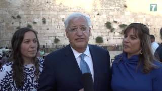 New USA Ambassador to Israel visits Western Wall