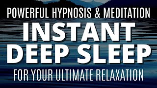 Very Strong!!   Sleep Hypnosis & Meditation to Fall Asleep Fast | Calm Your Busy Mind  | Dark Screen