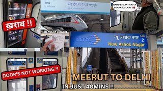 MEERUT TO NEW ASHOK NAGAR IN JUST 40 MINS!! 😱😱 | NAMO BHARAT ME ITNI PROBLEM'S 🙄 | NCRTC |