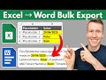 How to Automatically Create Word and PDF Documents from Excel Data (No Coding Required)
